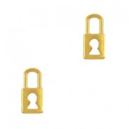 DQ Metal charm Lock 9x4mm Gold